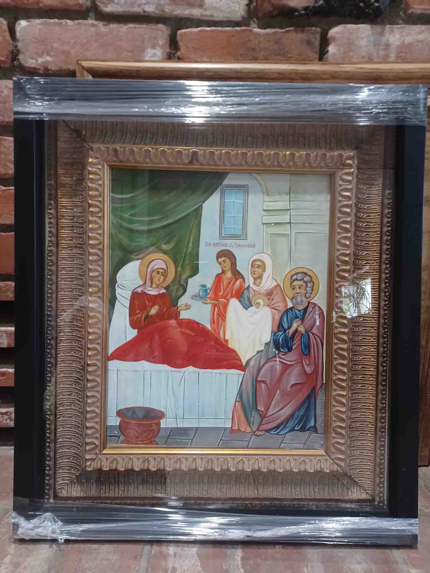 Icon of the "Birth of the Theotokos": $800.00 with kiot