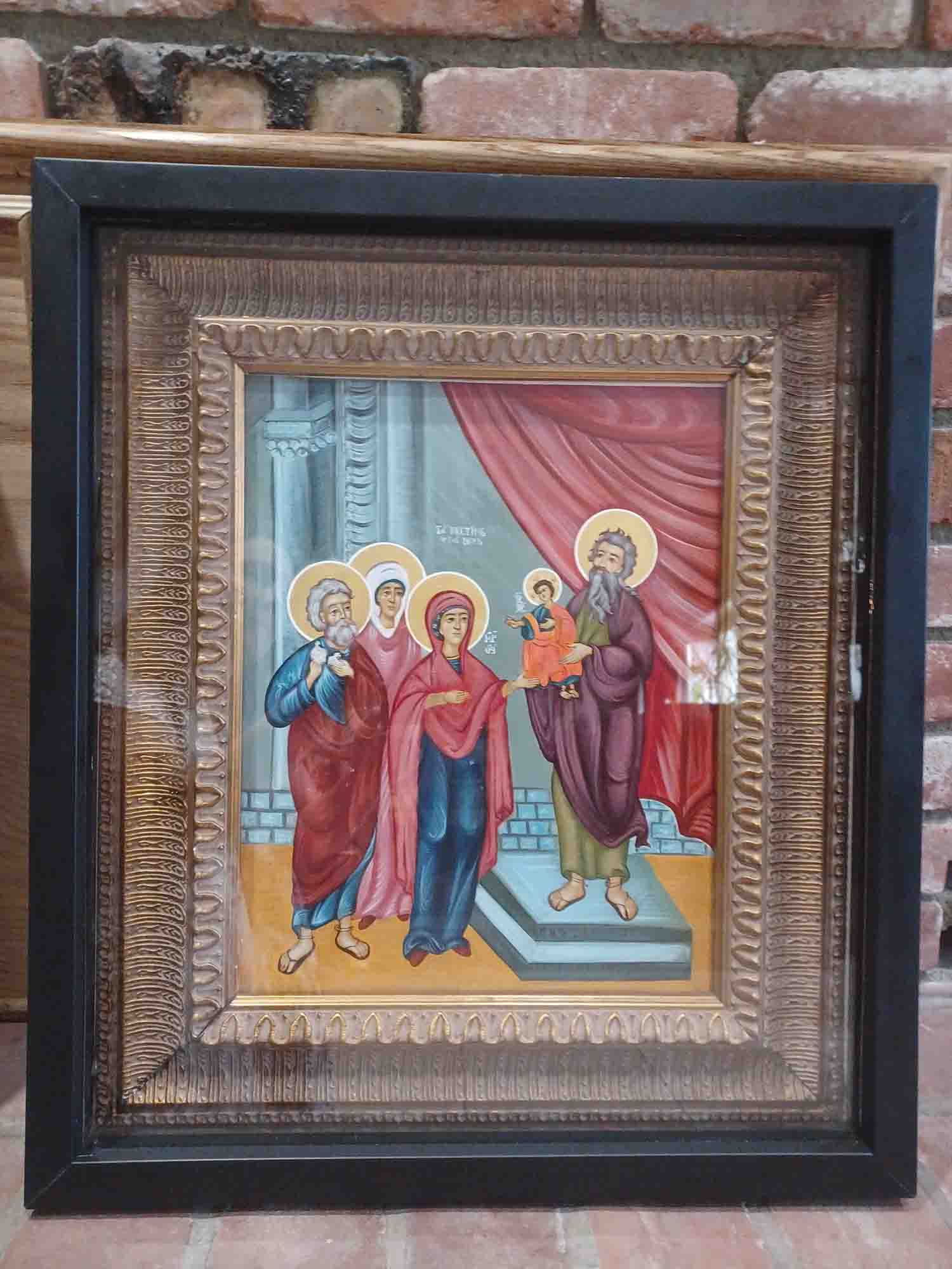 Icon of the "Meeting of the Lord in the Temple": $800.00 with kiot