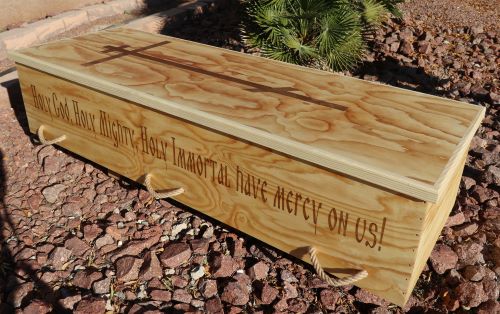 Traditional casket by St John Workshop, Las Vegas