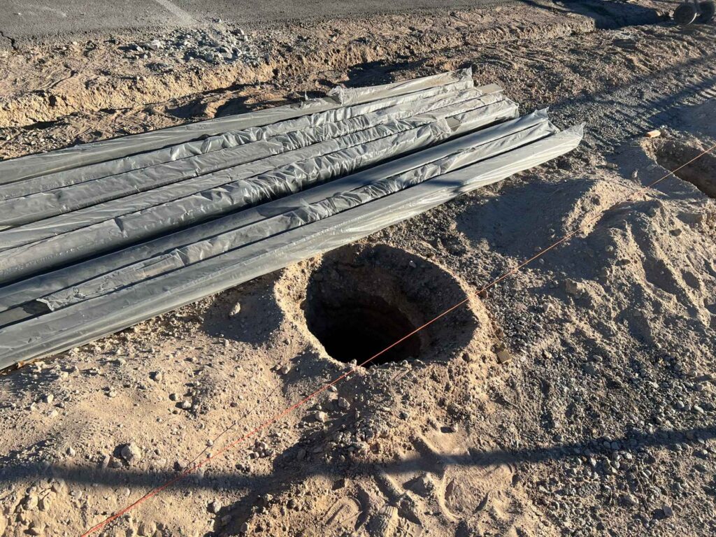 New Fence Construction Along Smoke Ranch Rd